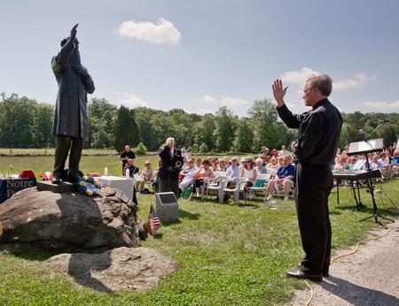 Fr. Jenkins Honors Fr. Corby at Gettysburg