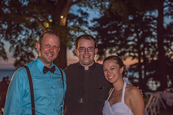 Fr Dan Ponisciak, CSC With Friends Amanda And Matt