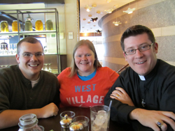 Fr Stephen Koeth, CSC with friends
