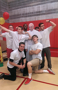 King's RAs with Pope Francis