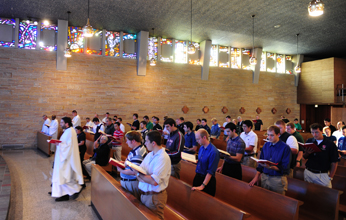 Mass at Moreau Chapel